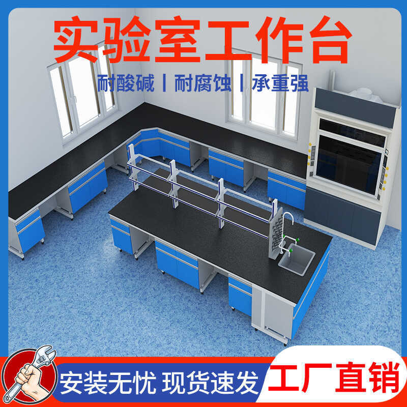 Steel and Wood Workbench Laboratory Instrument All-Steel Operation ...