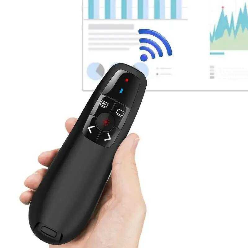 NEW 2024 2.4Ghz Wireless Power Point Pen Presentation Clicker USB ...