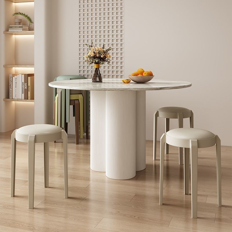 Plastic Stools For Household Stackable Thickened High Stools Soft-pack ...