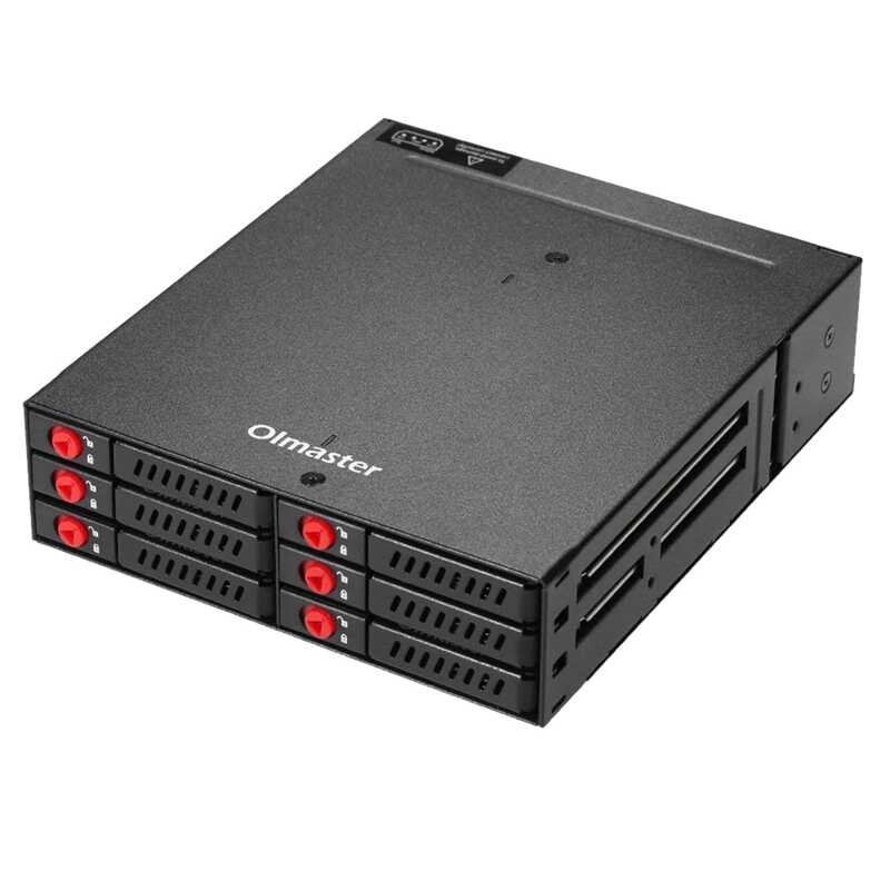 (Rwdt) 6-Bay 2.5Inch SATA SSD HDD Enclosure Mobile Rack/Enclosure Hard ...