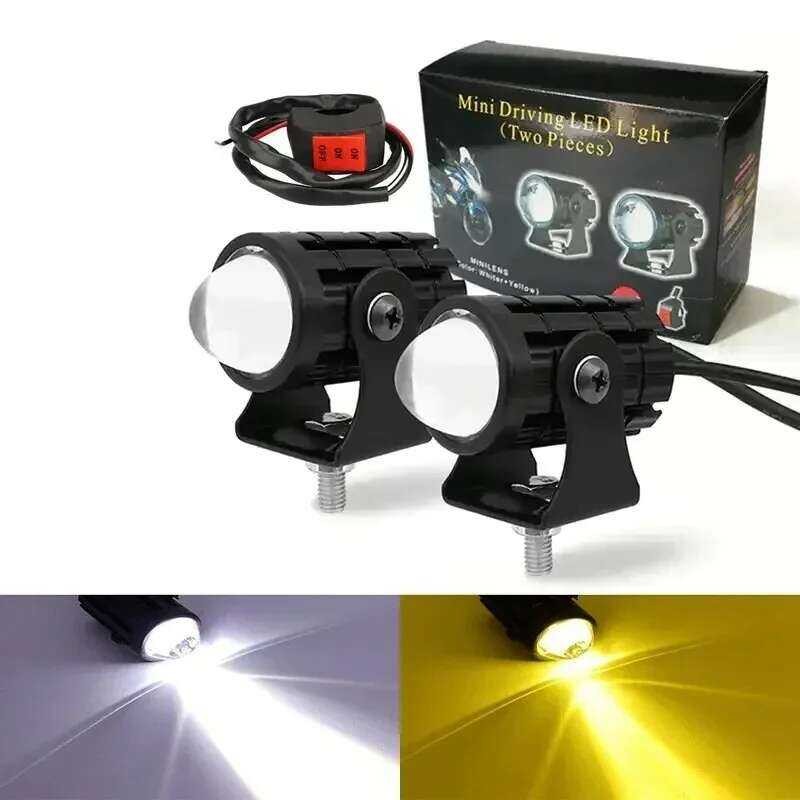 W 2Pcs Mini Cannon Drl LED Spotlight Car Work Light Lens Headlights ...