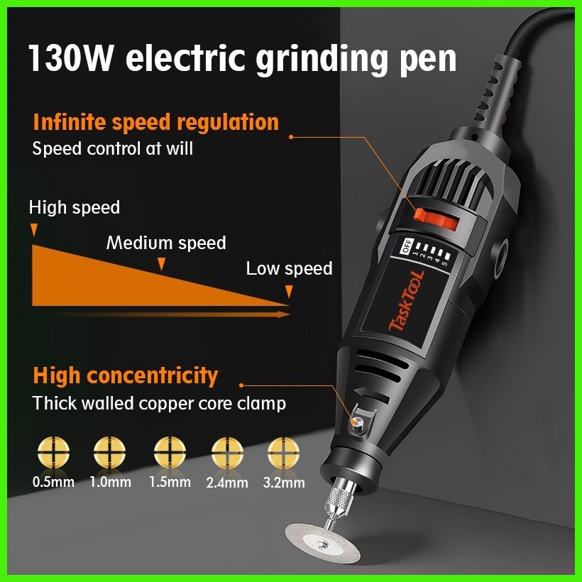 TaskTool 108Pcs Original Electric Mini Grinding Tool Set 220V Speed ...