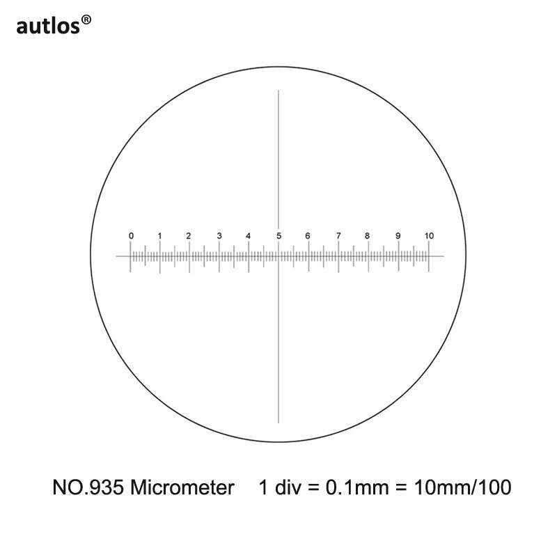 W 935 0.1Mm Cross Scale Ruler Reticle Inside And Outside Micrometer For ...