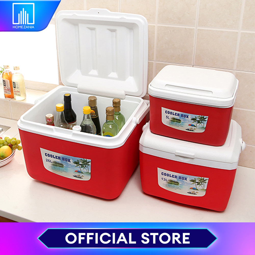Home Zania 3pcs/Set Cool Boxes Portable Plastic Cooler Box, Camping Ice ...