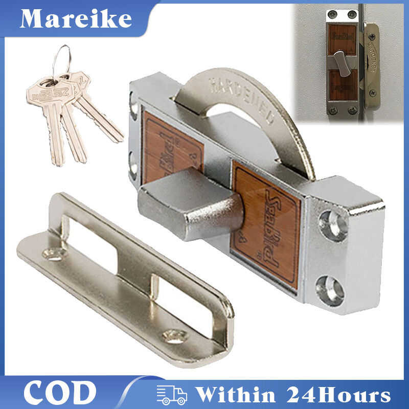 Barn With Key Twist Sliding Door Latch Lock Safety Furniture Hardware 3 ...