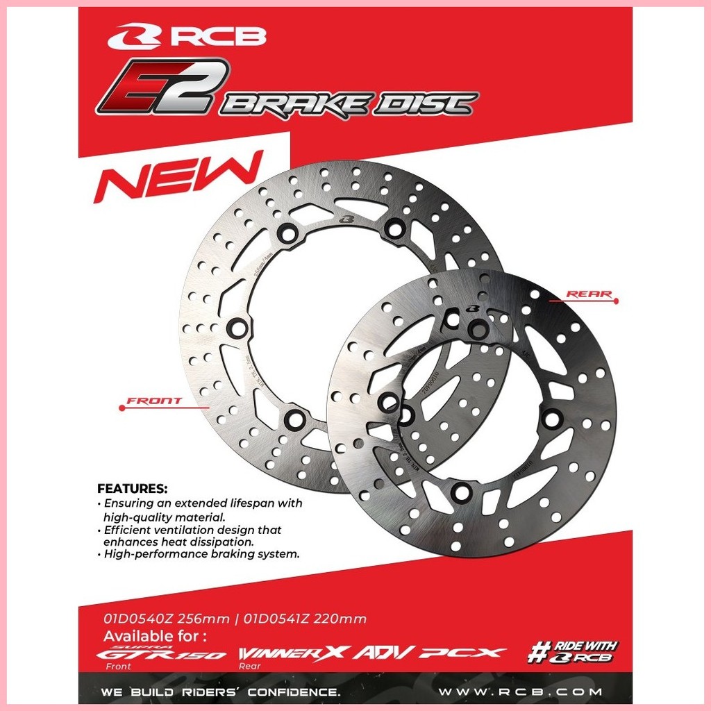 NEW! RCB E2 Series Steel Disc GTR150 / Honda Winner X / ADV / PCX ...