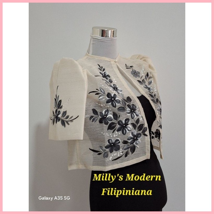 'Aiza' Children's Filipiniana Bolero (Cream), Jusilyn