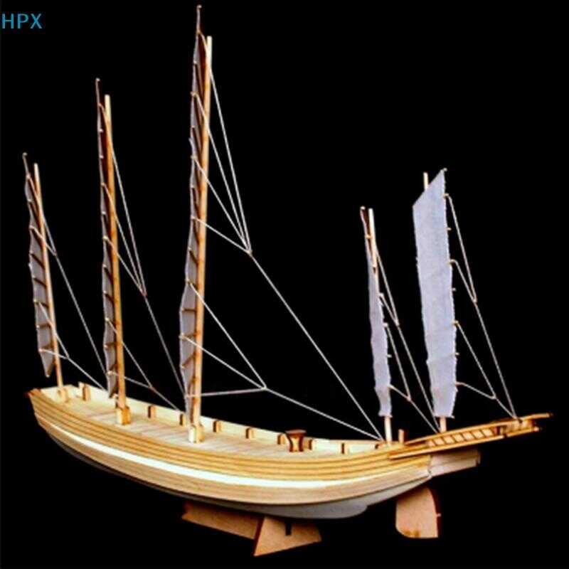 Tt 【Low Price】Hpx Chinese Sand Boat Wooden Assembly Kit DIY Handmade ...
