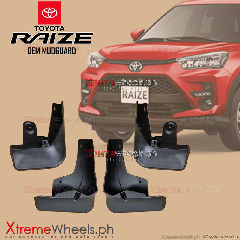 Toyota Raize E 2022-2025 Thick With Screw Heavy Duty Mudguard / Splash ...