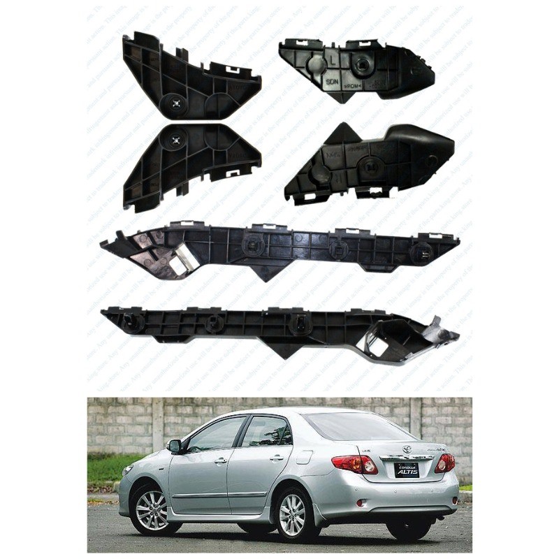 XM Rear Bumper Bracket for Toyota Altis Corolla 2008 2009 2010 2011 ...