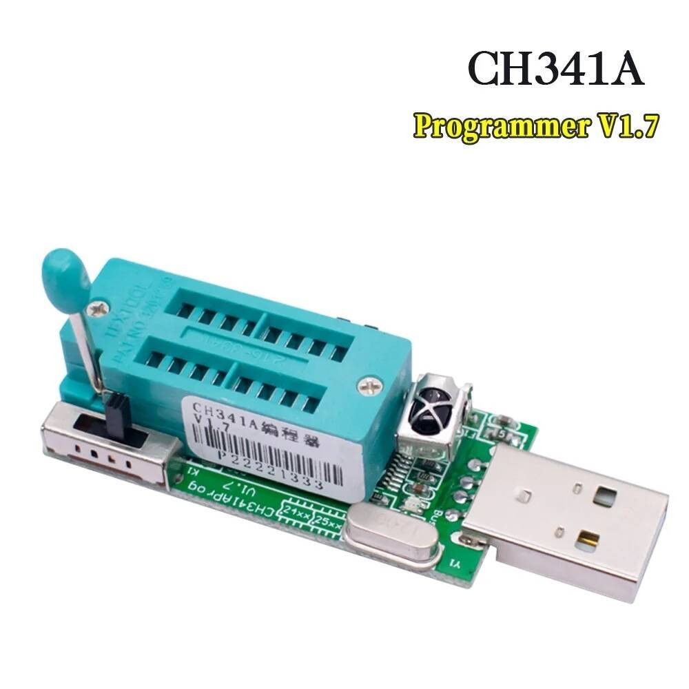 Programmer CH341A V1.7 1.8V Level Shift W25Q64FW W25Q128FW Gd25LQ64 ...