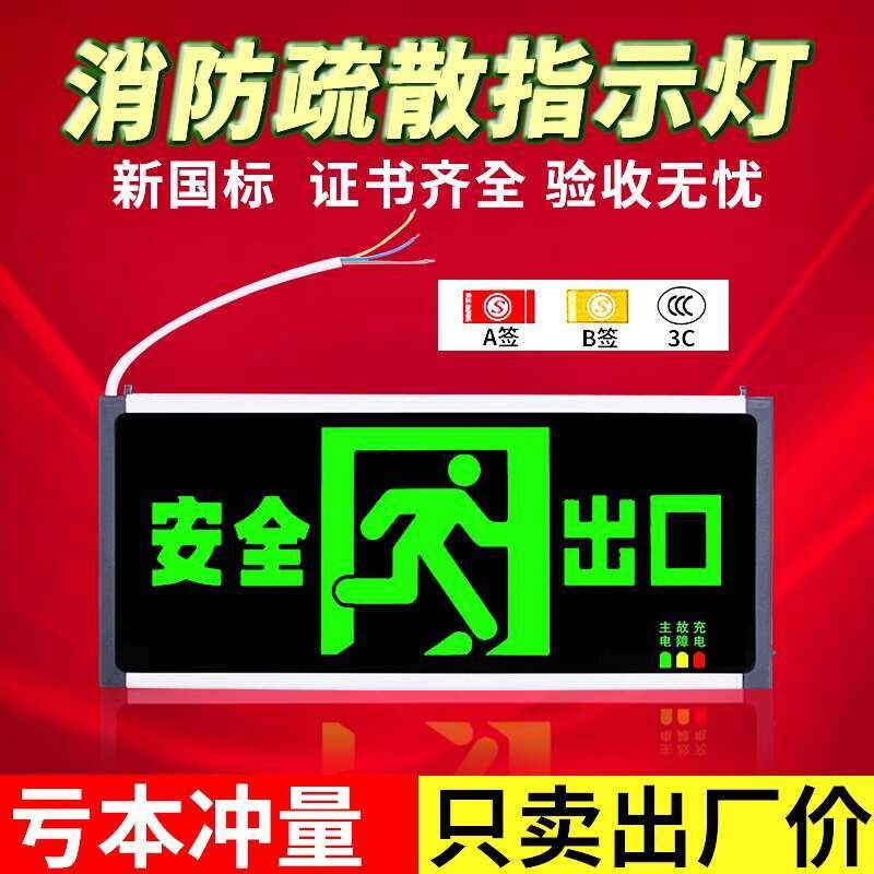 F Safety Exit Sign Fire Emergency Indicator LED Emergency Evacuation ...