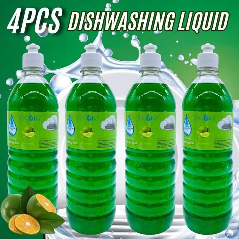 LUCKY DISHWASHING Liquid, Anti-Bacterial - Calamansi, LEMON SCENT ...