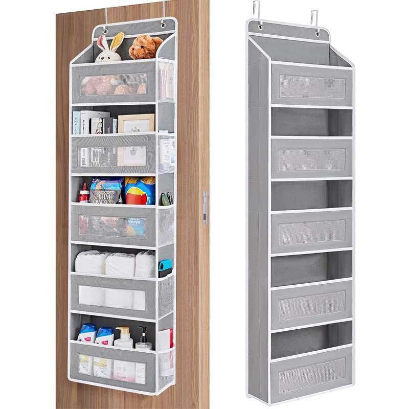 Wall-Mounted Fabric Organizer Wall Wardrobe Closet Door Back Storage ...