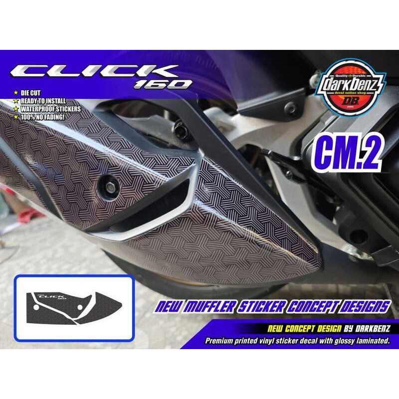 Honda Click 160 New Concept Quality Printed Sticker Decal | Custom Made ...
