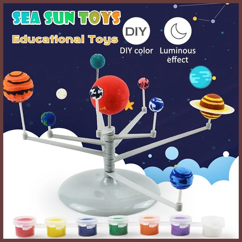 √ Educational Toy Solar System Model DIY Child Science Learning Solar ...