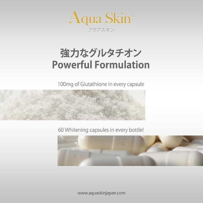 Aqua Skin Glutathione With Collagen Made In Japan 60 Capsules FDA Approved  Fc8 | Shopee Philippines