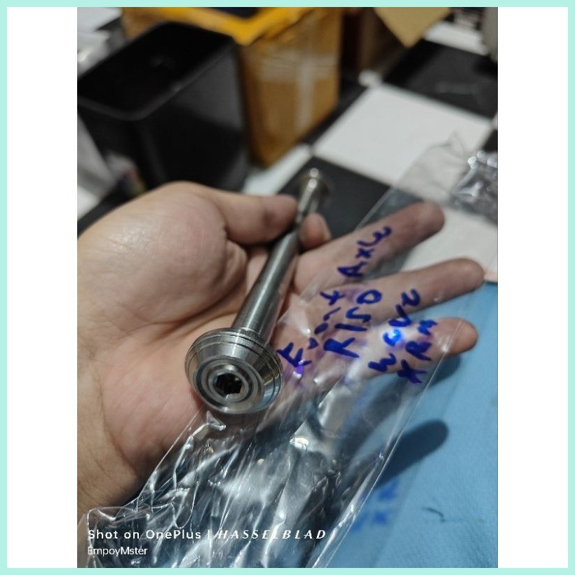 ehe axle only Row1 CNC ( Front / Pivot / Rear ) axle for wave xrm ...