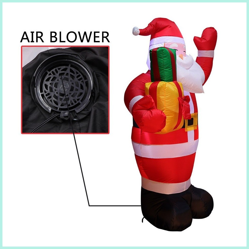 6ft Inflatable Santa Claus Christmas Decor Toys Air Pump Glowing ...