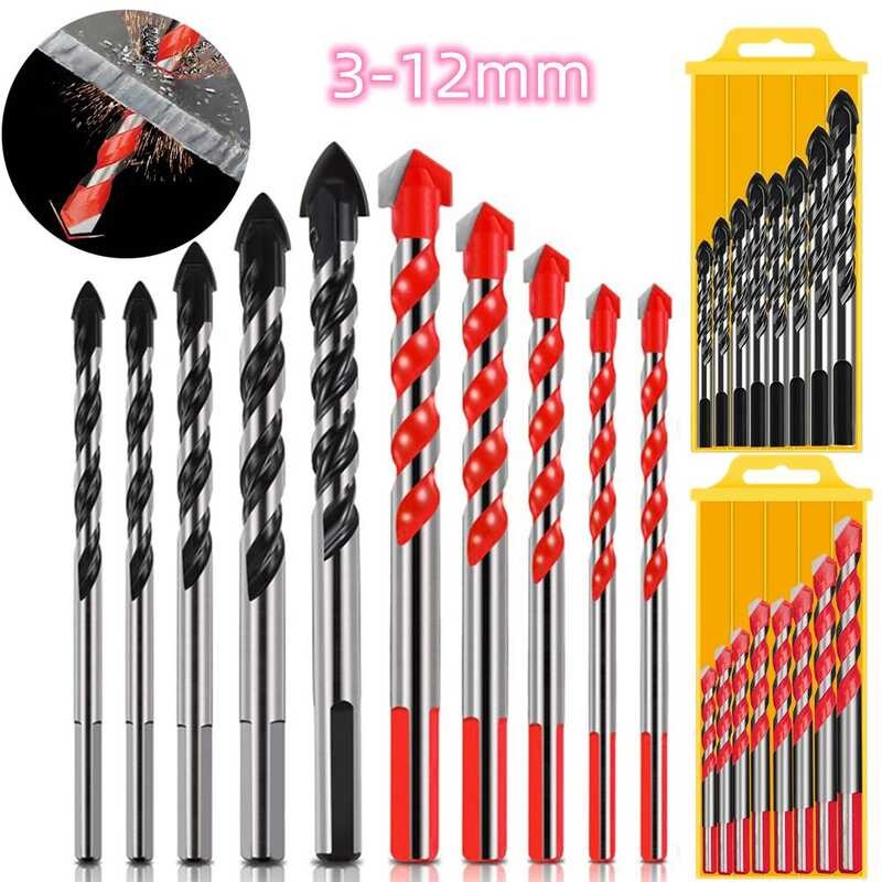 8Pcs Multifunctional Triangle Drill Bit Diamond Set Ceramic Tile ...