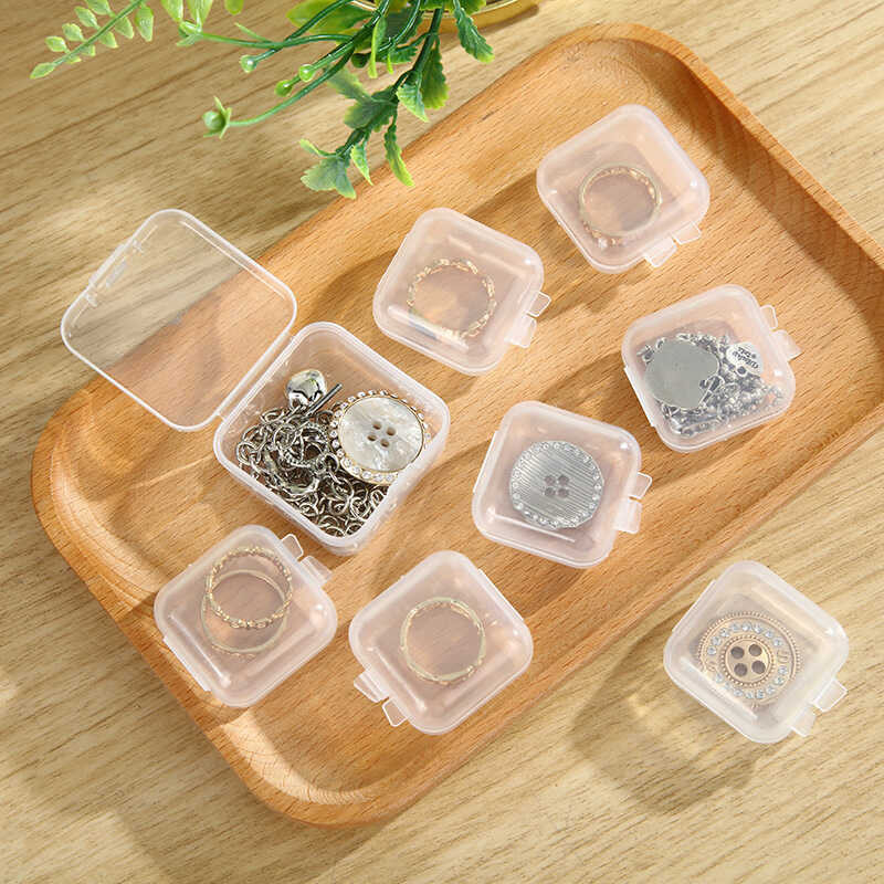 Square Box Transparent Storage Box PP Packaging Box Hardware Parts High ...