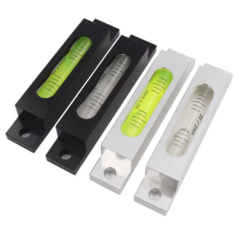 HACCURY High Precision Metal Strip Level Leveling Bubble with Mounting ...