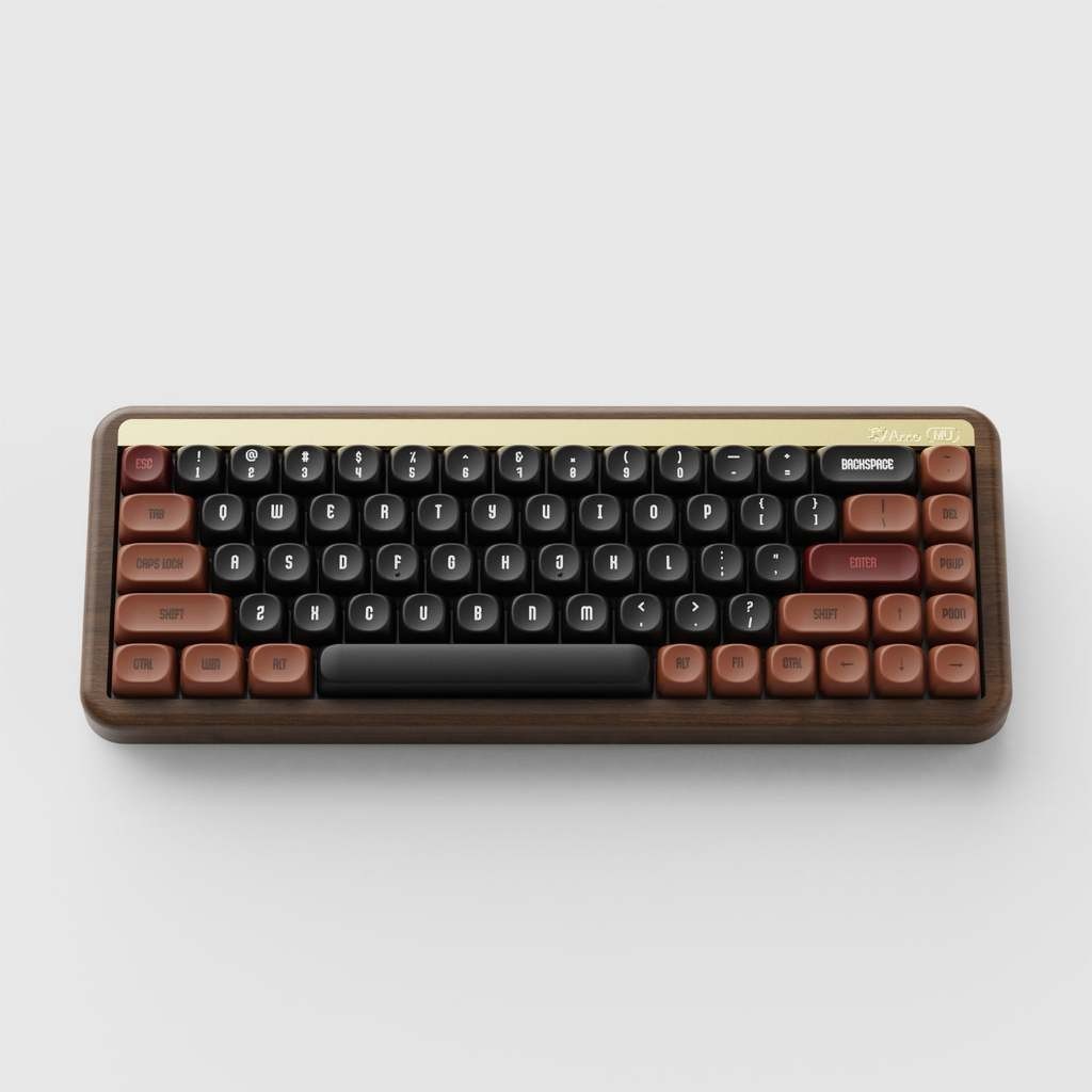 ,Akko MU01 Autumn Walnut Wood Case Multi-Mode RGB Hot-Swappable ...