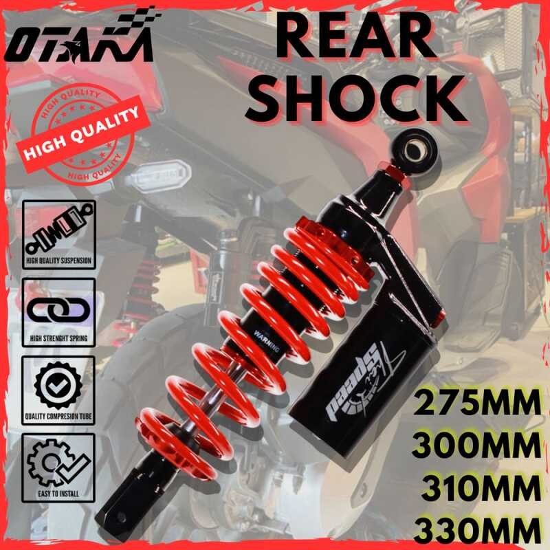 REAR SHOCK ABSORBER WITH OIL CUP BLACK SERIES FOR Click/Mio/Mio M3/Beat ...
