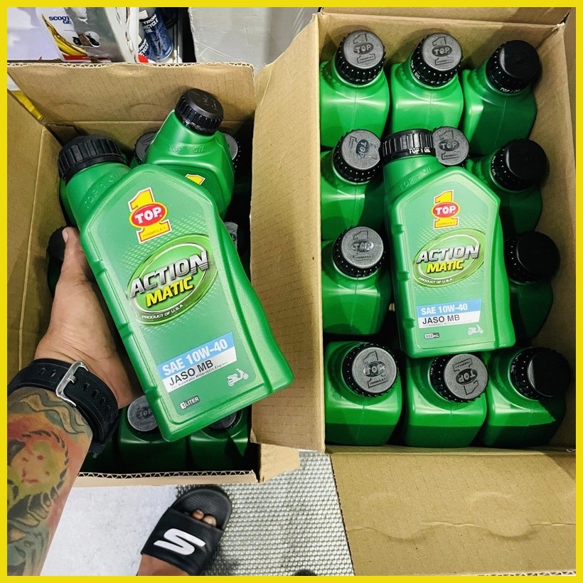 Top 1 Engine Oil Action Matic 1L and 800ml | Shopee Philippines