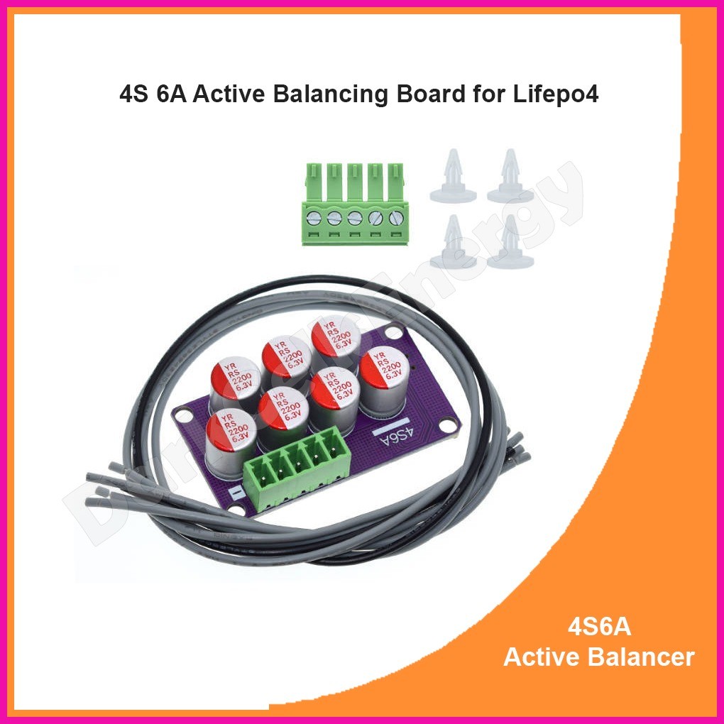 1Pcs 4S 6A Active Balancing Board for Lifepo4, 32650 cells, 32700 cells ...