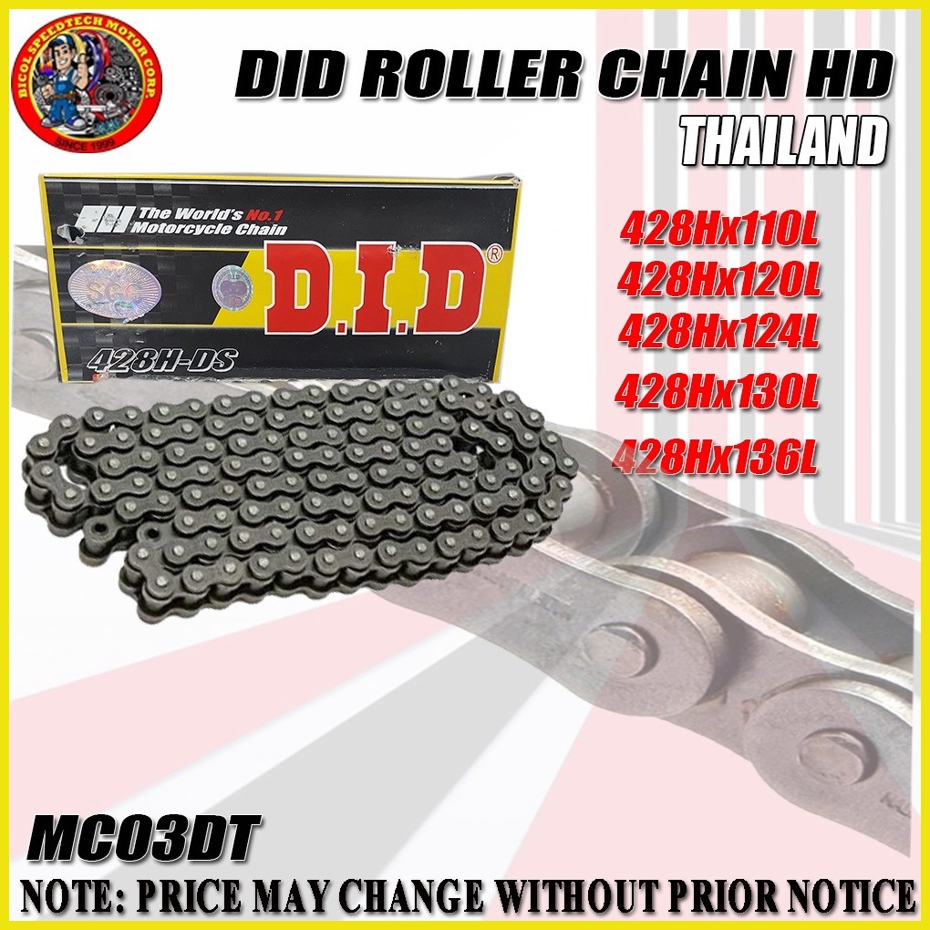 DID ROLLER CHAIN HD THAILAND (MC03DT) | Shopee Philippines