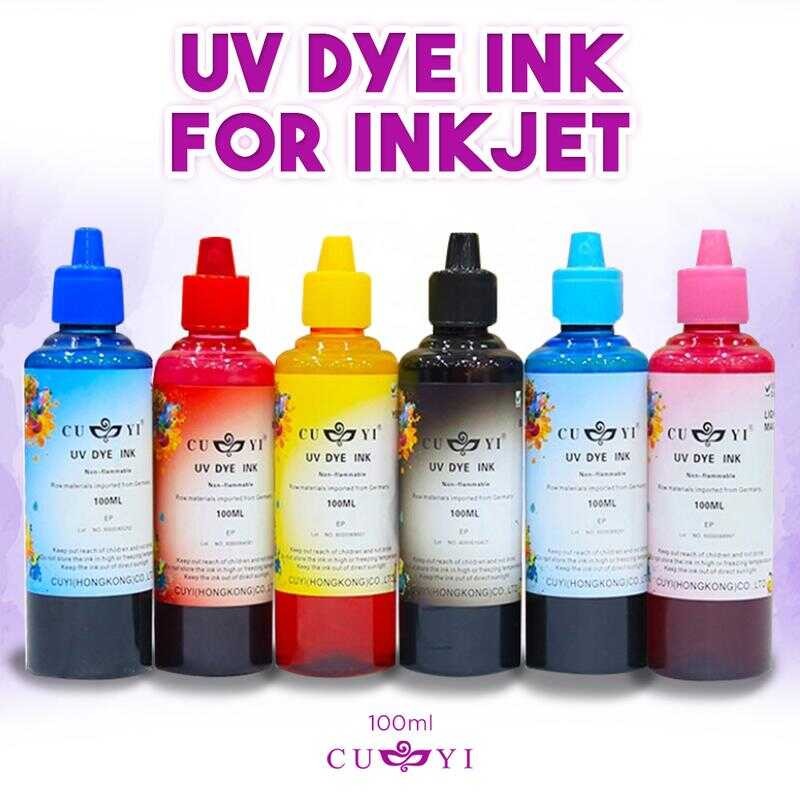 Cuyi 100Ml Dye Ink For Inkjet Printer Continuous Refillable C M Y K Lc ...