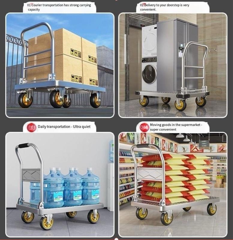 *Extra Heavy Duty Hand Cart Folding Platform Truck for Moving Grocery ...
