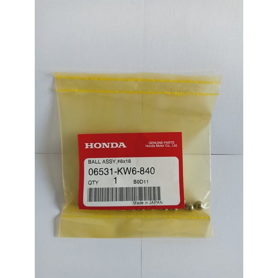 HONDA GENUINE BALL, SET STEEL UPPER/LOWER 8X18 FOR XRM 125 TRINITY ...