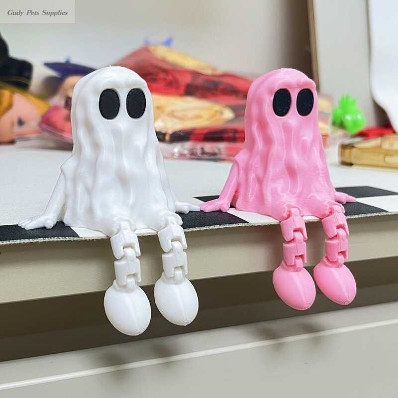 GUDY Mini 3D Printed Ornament Movable Joints Hand-Painted Statue Cute ...