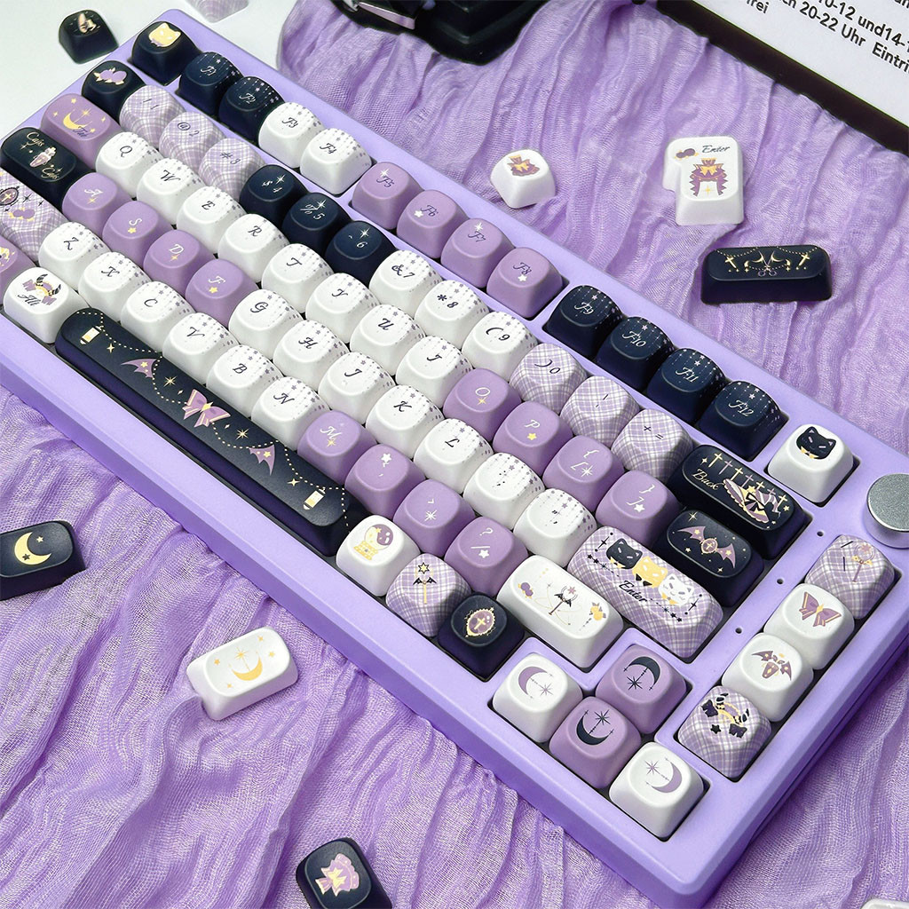 Star Witch Keycaps MOA Profile 130 Keys PBT Dye Sublimation Aula F75 ...