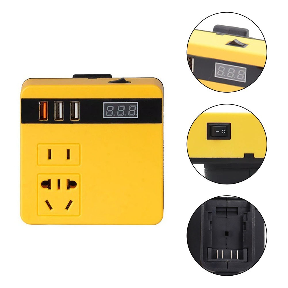 【NSRE Fast】120W Lithium Battery Inverter 21V to AC220V DC5V12V Inverter ...