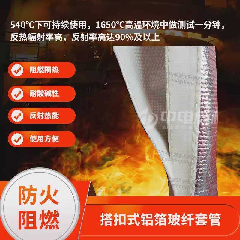 Aluminum Foil Glass Fiber Fireproof Natural Line High Temperature ...