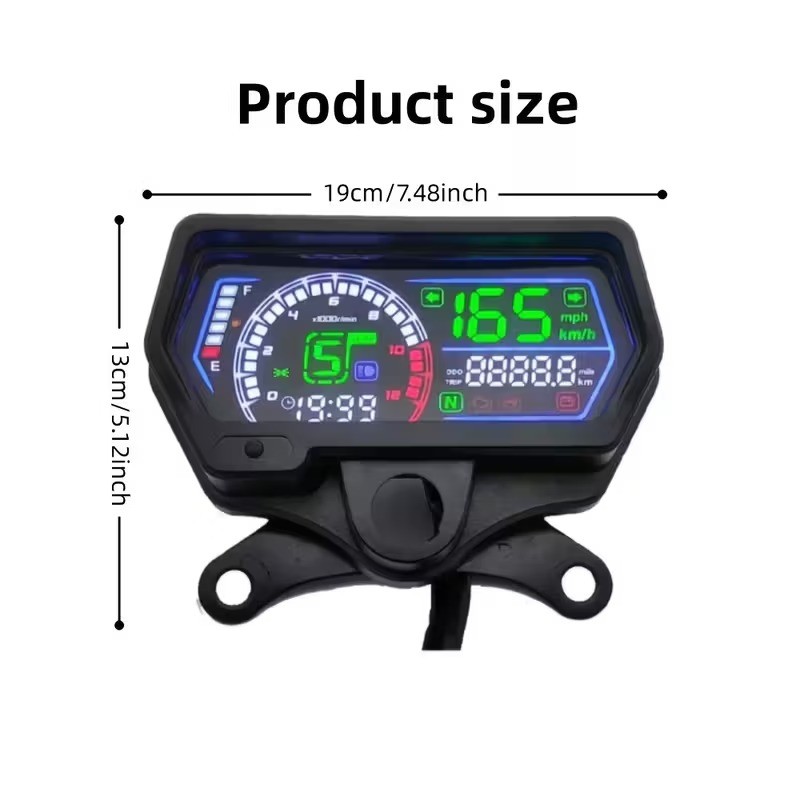 TMX125 Motorcycle LED Digital Meter Assy for Honda CG125 Rusi Tc 125 Tc ...
