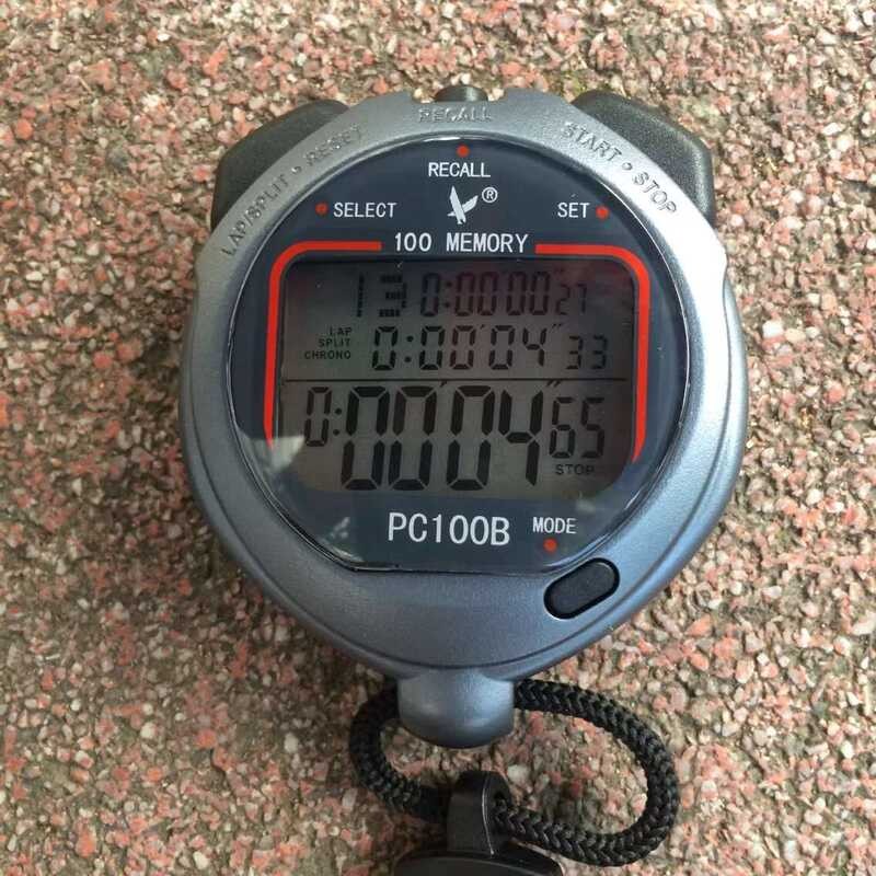 Tianfu PC100B Running Timer Three Rows 100 Laps Professional Stopwatch ...