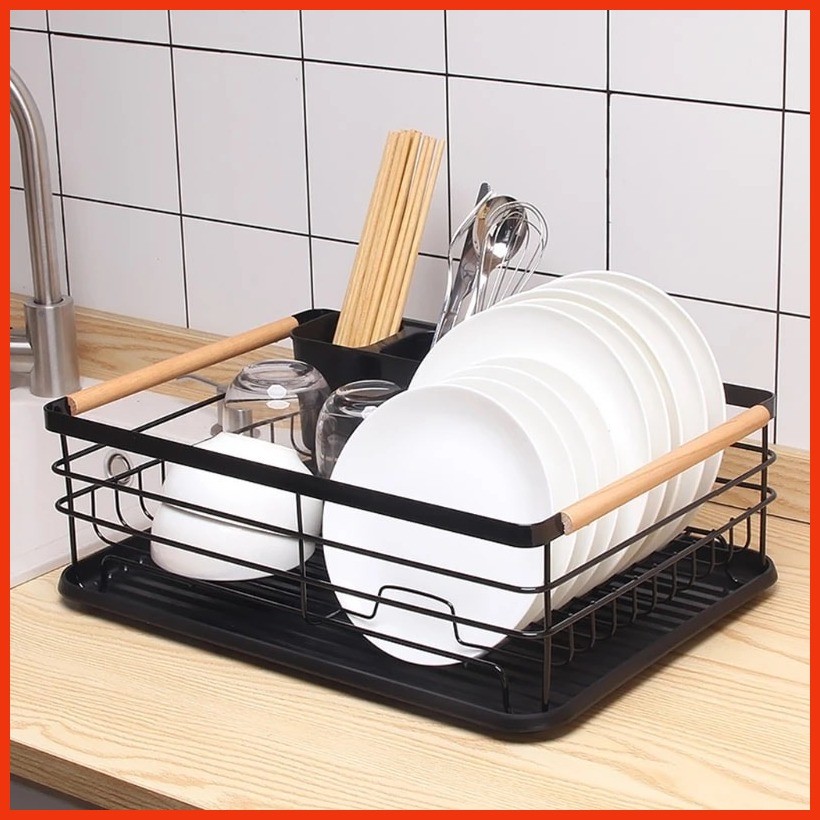 Minimalist Nordic Plate Drying Rack Organizer Stainless Steel | Shopee ...