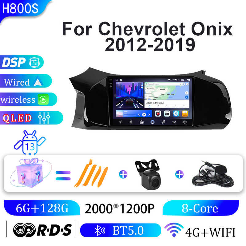 A Compatible With Chevrolet Onix 12-19 Android Car Large Screen GPS ...