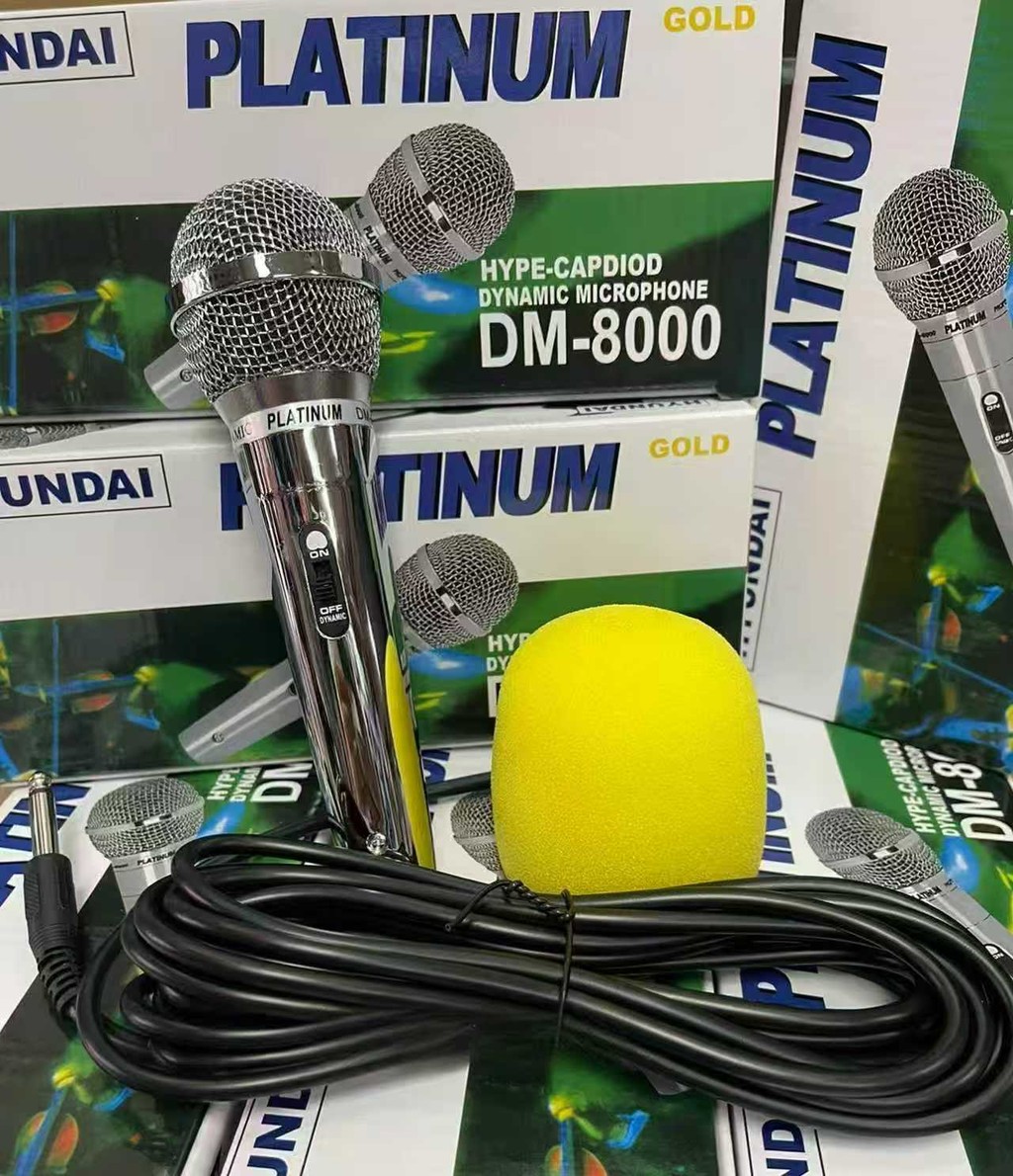 HYUNDAI PLATINUM DM-8000 DYNAMIC MICROPHONE Professional Wired MIC For ...