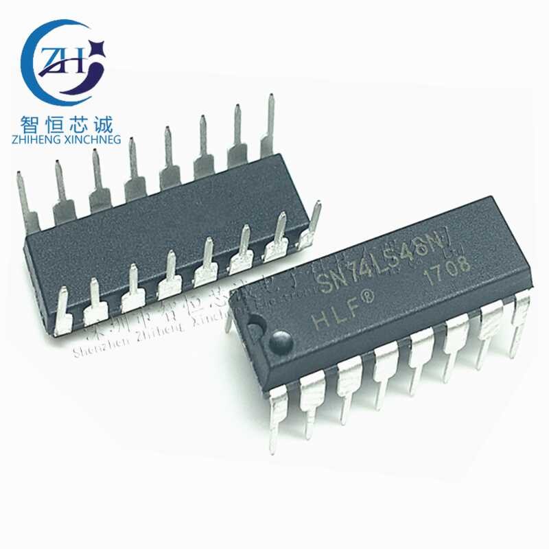Brand new original 74LS48 HD74LS48P SN74LS48N plug-in DIP-16 7-segment ...