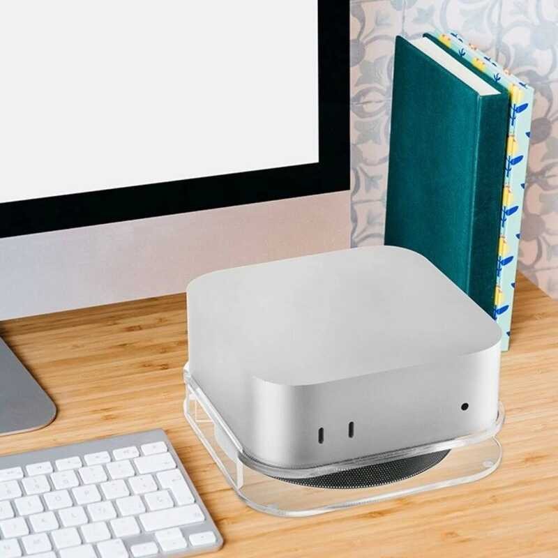 Static 2 2 Dustproof Host Stand Anti-Slip Transparent Computer Bracket ...