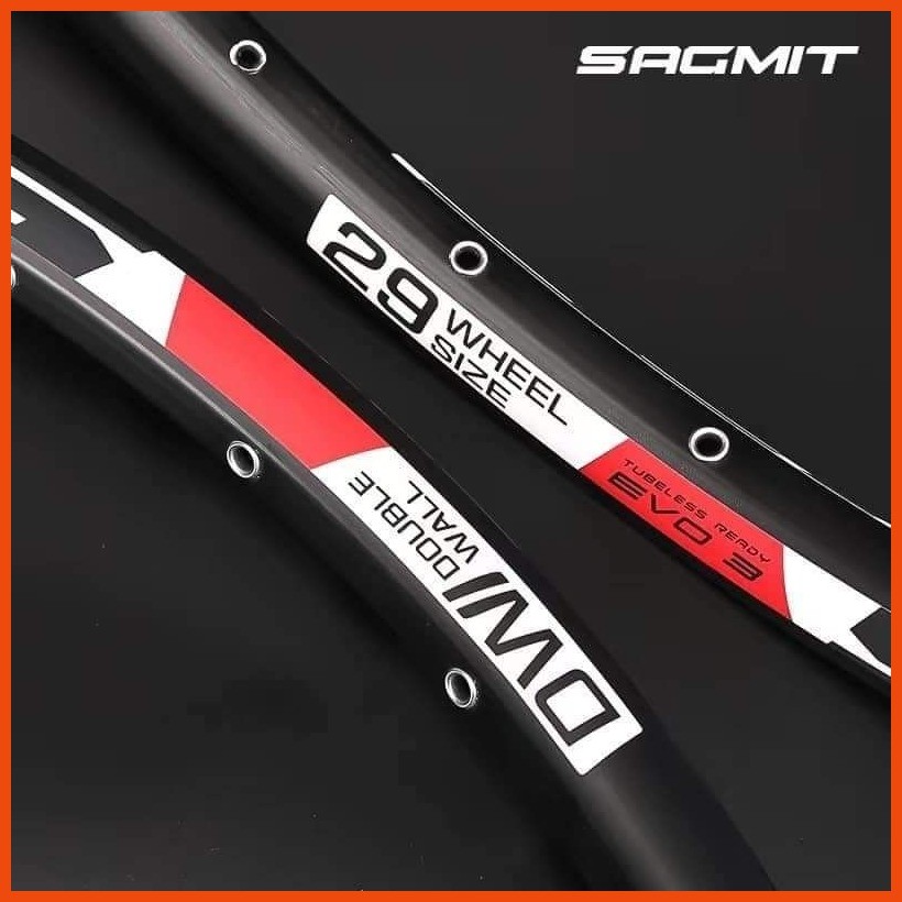SAGMIT EVO 3 RIM TUBELESS READY Alloy double wall 32 holes with eyelet ...