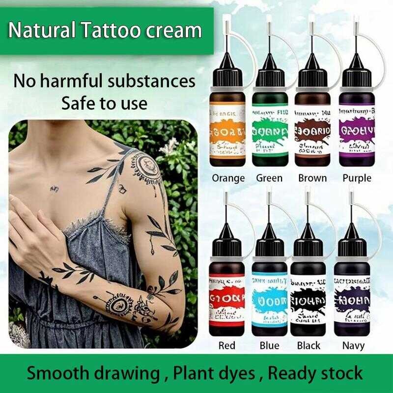 DIY Design Set Waterproof Semi Long-Lasting Temporary Tattoo Sticker ...
