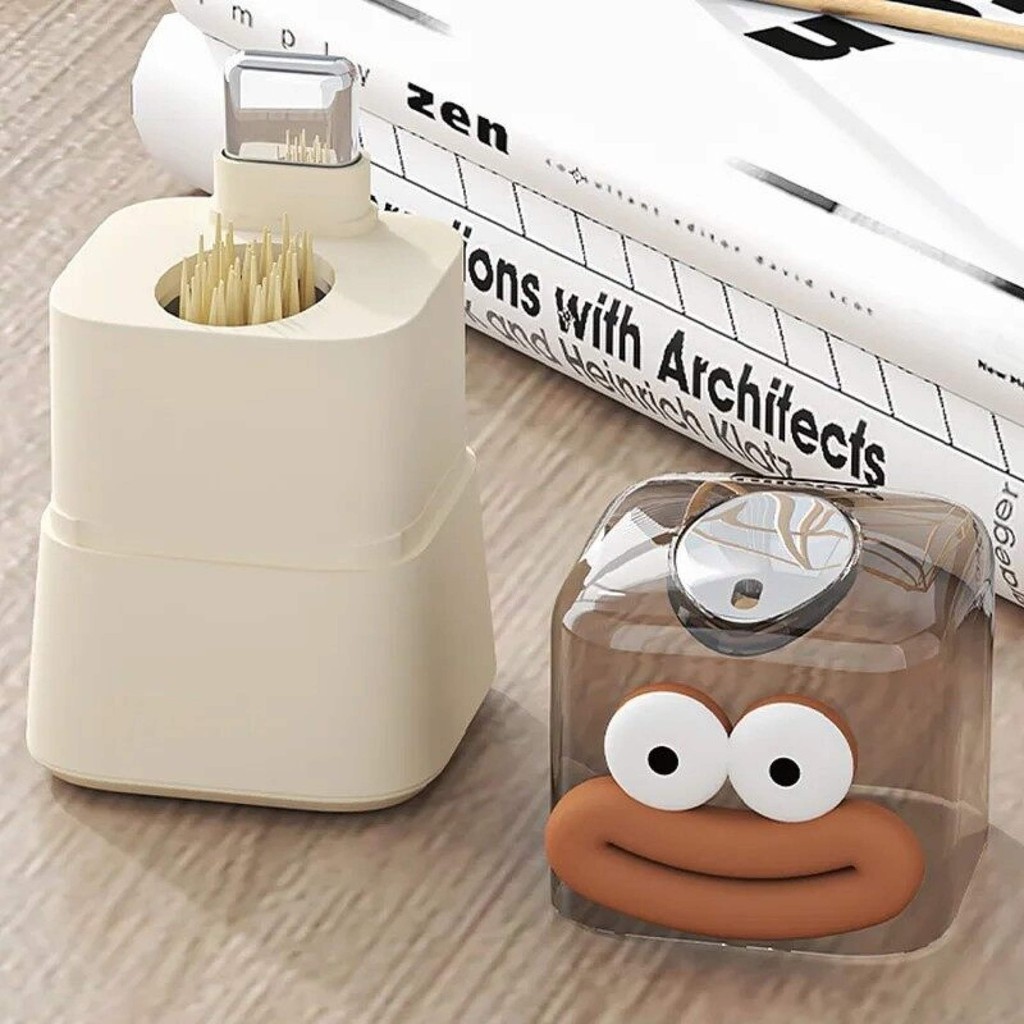 Automatic Pop-up Toothpick Box Creative Toothpick Home Table Decoration ...