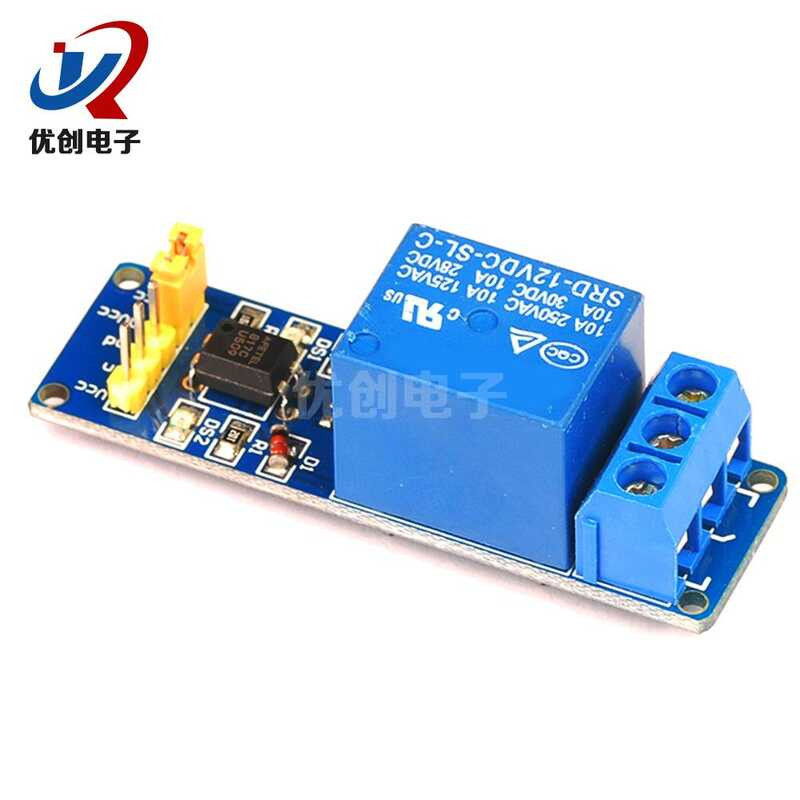 New 1-Channel Relay Module 12V Low-Level Trigger with Optocoupler Pin ...