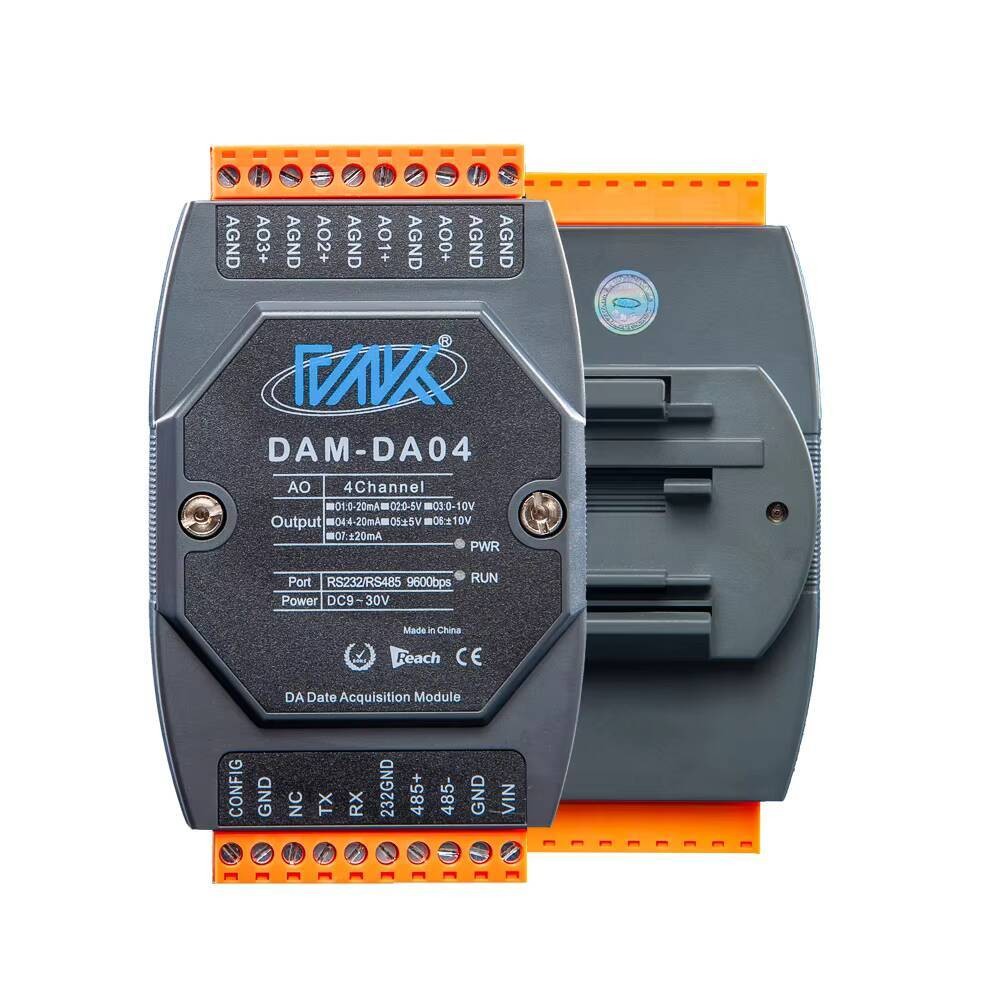 DAM-DA04 4-Channel Modbus RTU Analog Output Module 12-bit Analog Output ...